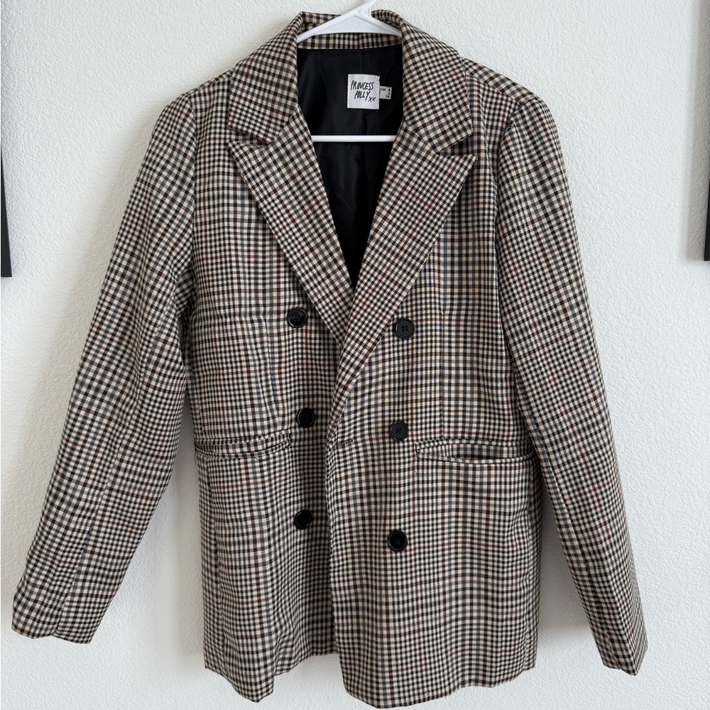 Princess Polly Plaid Blazer